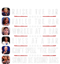 Trump Raised The Bar Harris Failed Funny Trump Politicians Cropped Pullover Crew