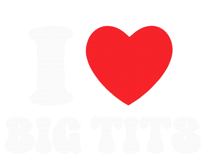 I Love Big Tits Funny Titties Boobs Lesbian Bachelor Party Striped Beanie with Solid Band