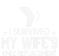 I Survived My Wife’S Knee Replacement Pom Pom 12in Knit Beanie