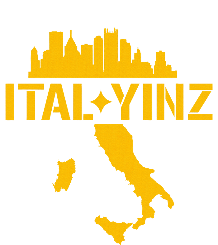 Ital Yinz Italian Pittsburgher Women's Tri-Blend 3/4-Sleeve Raglan Shirt