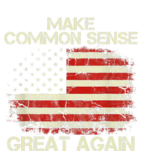 Make Common Sense Great Again Funny Humor Vintage Usa Flag T-Shirt