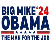 Big Mike Obama 2024 The Man For The Job Toddler Zip Fleece Hoodie