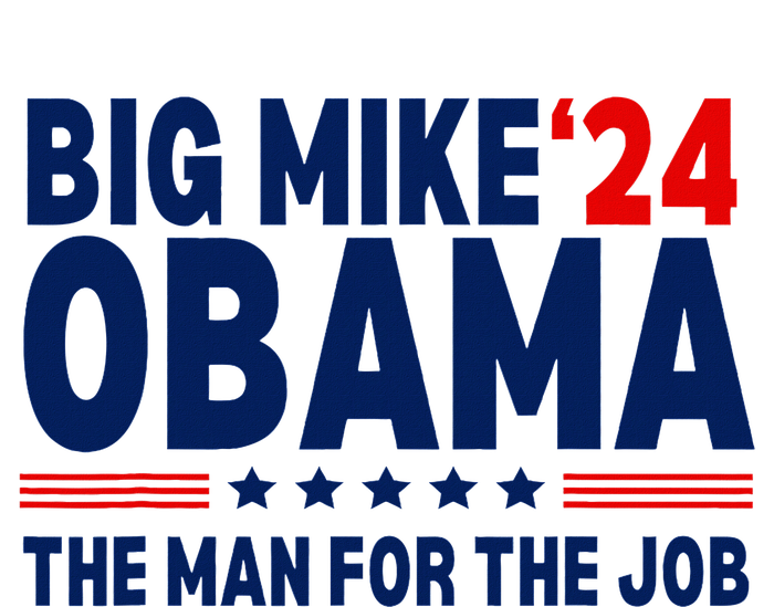 Big Mike Obama 2024 The Man For The Job Toddler Zip Fleece Hoodie