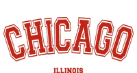 Chicago Illinois Il Red Letter Graphic On Chicago T-Shirt