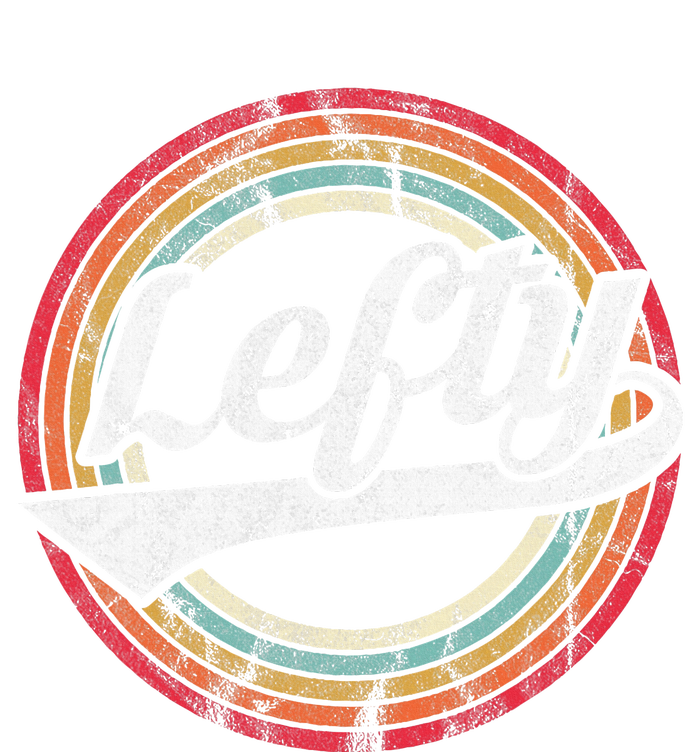 Lefty Left Handed Proud Retro Vintage Rainbow T-Shirt