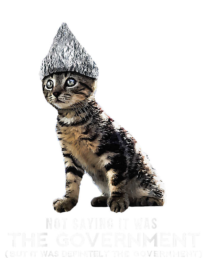 Funny Conspiracy Cat Tin Foil Hat Government Dry Zone Grid Polo