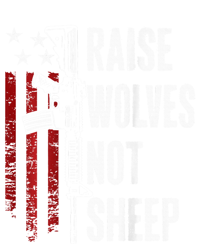 Raise Wolves Not Patriotic Gun Rights Usa Women's Strappy Tank