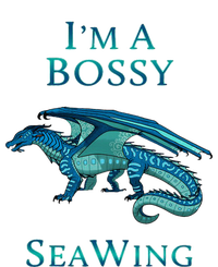 Im A Bossy Seawing Dragon Lovers Ocean Dragon Insulated Varsity Jacket