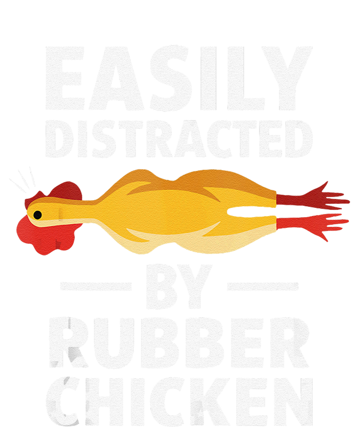 Funny Easily Distracted Rubber Chicken Lover Womens Funnel Neck Pullover Hood