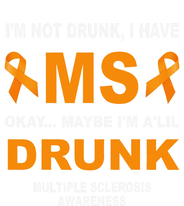 IM Not Drunk I Have Ms Multiple Sclerosis Awareness Valucap Bio-Washed Visor