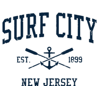 Surf City Nj Vintage Crossed Oars Boat Anchor Softstyle CVC T-Shirt