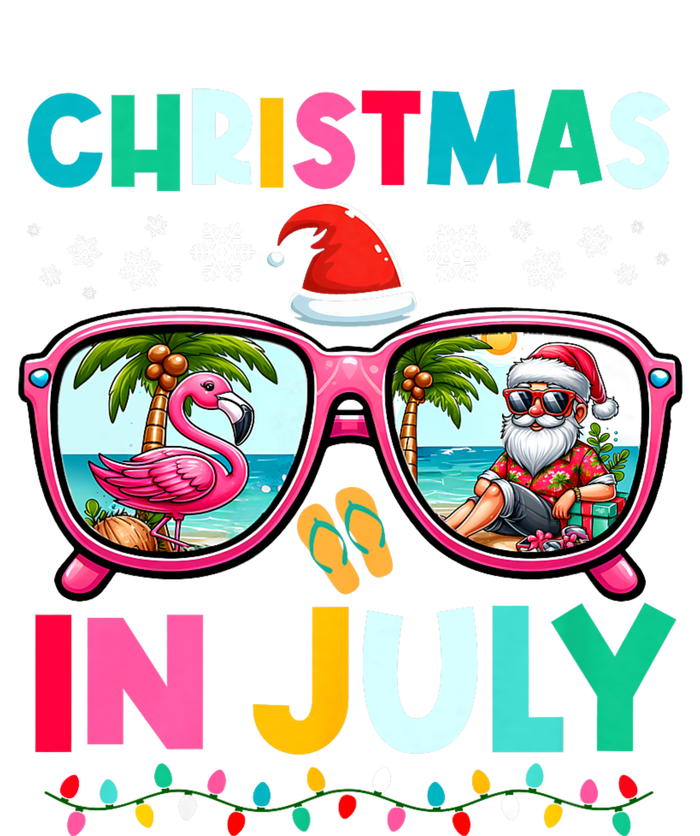 Christmas In July Flamingo Santa Beach Summer Hawaii Coaster