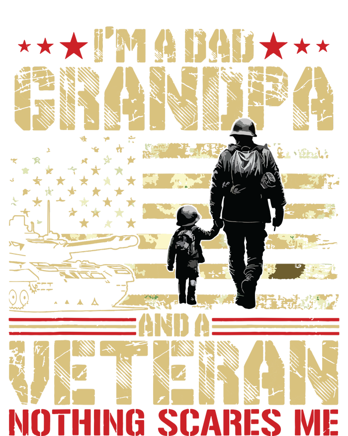 Im A Dad Grandpa And Veteran Fathers Day Papa Grandpa T-Shirt