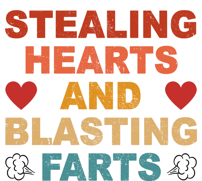 Stealing Hearts And Blasting Farts Funny Valentines Day T-Shirt