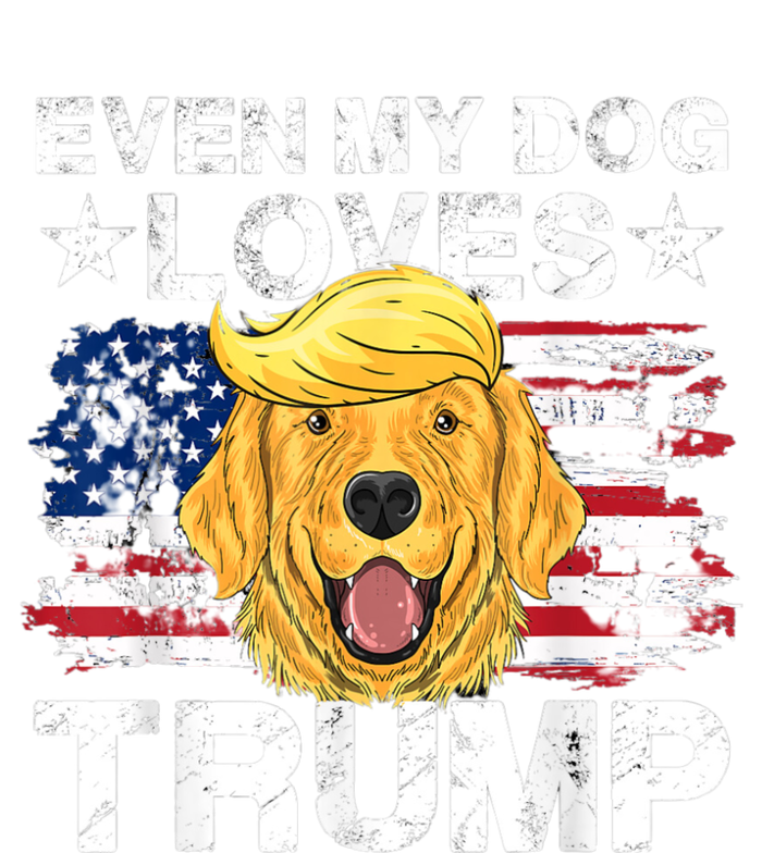 Even My Dog Loves Trump Usa Flag Election Trump Support T-Shirt