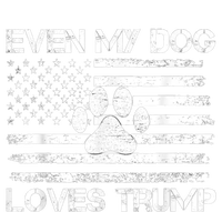 Even My Dog Loves Trump Usa Flag Election Trump Support Long Sleeve Pajama Set