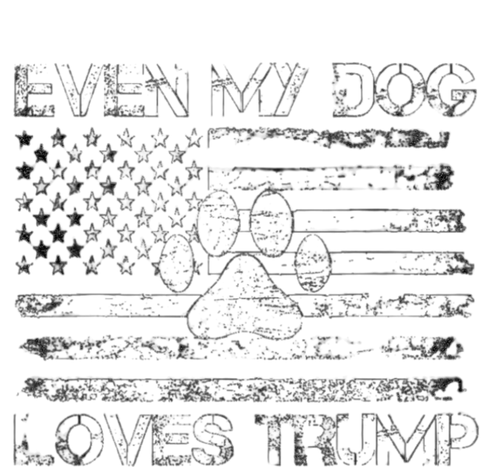 Even My Dog Loves Trump Usa Flag Election Trump Support 12 oz Stainless Steel Tumbler Cup