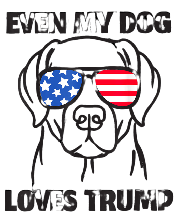 Even My Dog Loves Trump Usa Flag Election Trump Support Kids T-Shirt