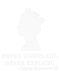 Never Complain Never Explain Queen Ii Elizabeth England PosiCharge Competitor Tank