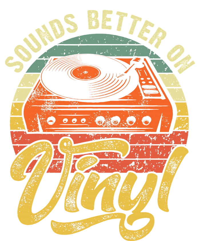 Sounds Better On Vinyl Music Lover Disc Records Collector T-Shirt