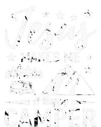 Jesus Makes Me A Happy Camper Camping Rv Christian Religious Premium T-Shirt