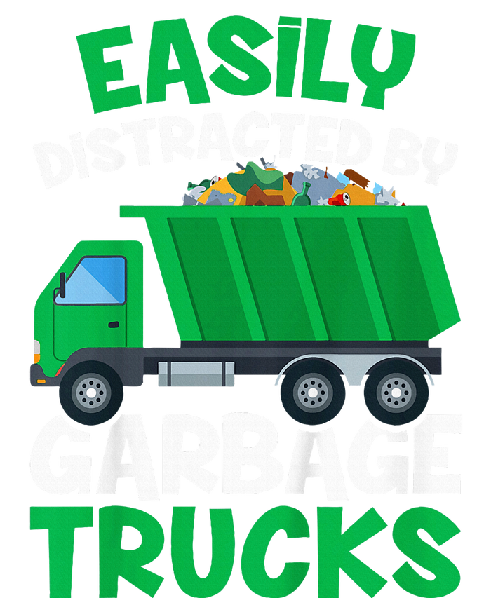 Trash Truck Easily Distracted By Garbage Trucks Cooling Performance Crew T-Shirt