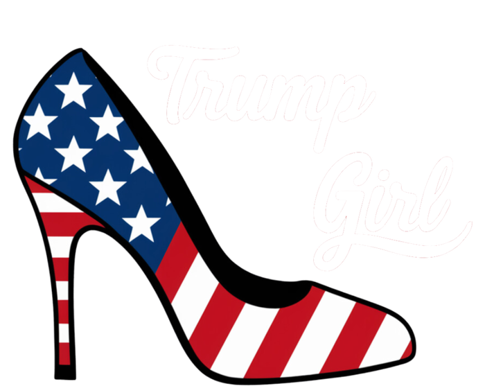 Trump Girl High Heels Stilettos American Flag Trump 2024 Republican Trump Merch Women's Flannel Pajama Set