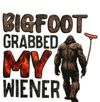 Funny Retro Bigfoot Bigfoot Grabbed My Wiener Long Sleeve Pajama Set