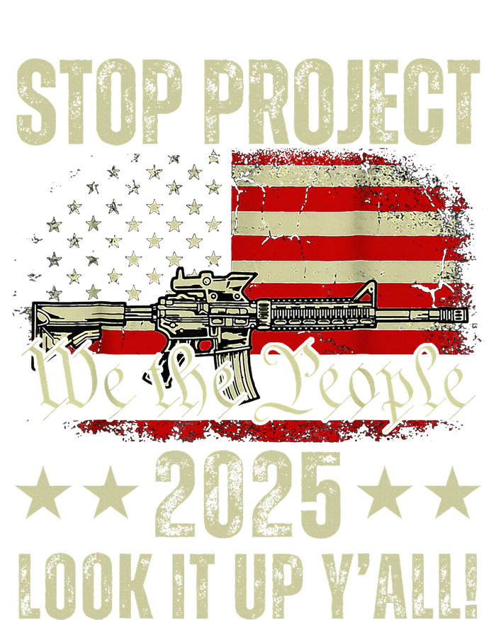 Stop Project 2025 Look It Up Y’All Vintage American Flag Tall Sweatshirt