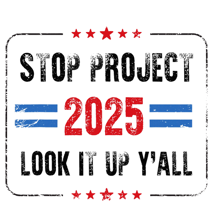 Stop Project 2025 Pro Democracy Anti Trump Election 2024 Women's Knotted Racerback Tank