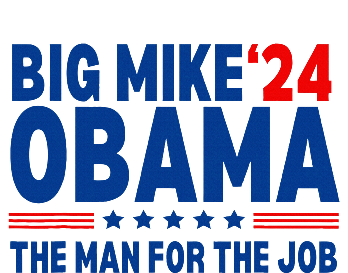 Big Mike Obama 2024 The Man For The Job President Election Short Acrylic Beanie