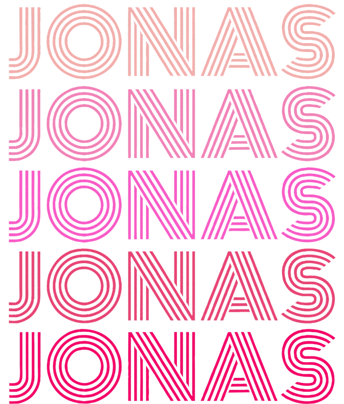 Retro Vintage Pink Jonas Tie-Dye T-Shirt