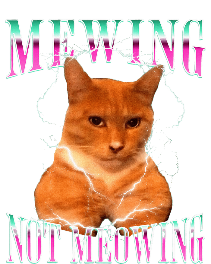 Cat Mewing Meme Mewing Not Meowing Women's Flannel Pajama Set