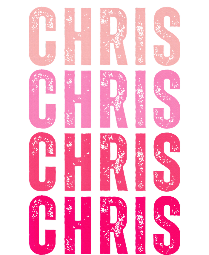 I Love Chris First Name Chris Vintage Zip Tote Bag