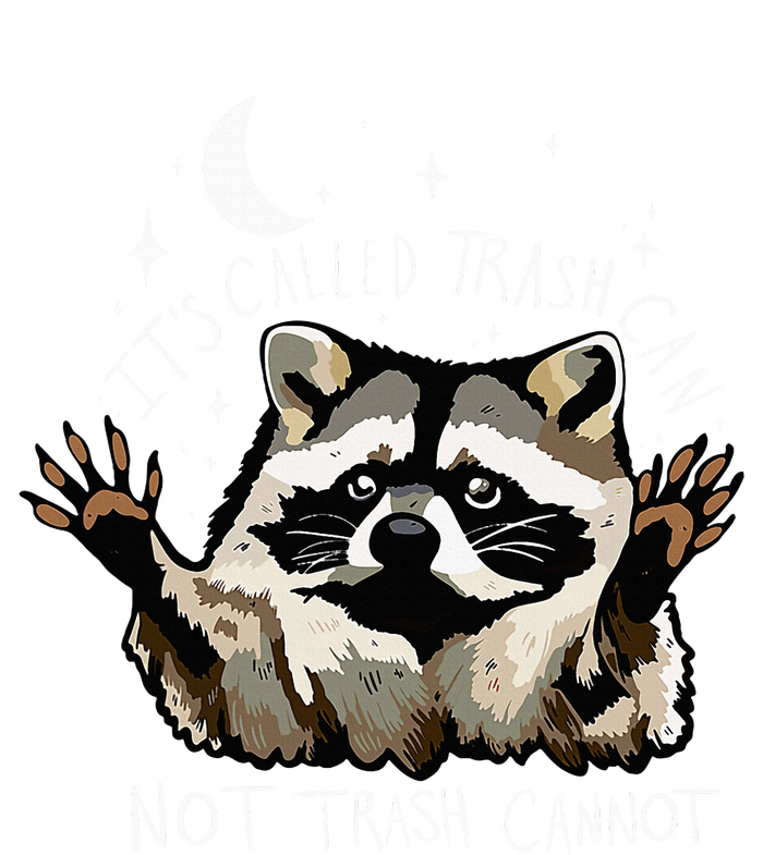 ItS Called Trash Can Not Trash Cannot Funny Racoon Short Acrylic Beanie