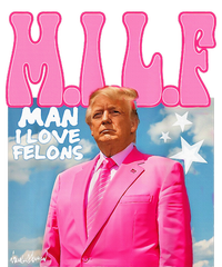 M.I.L.F Man I Love Felons Funny Trump Pink 2024 Election Women's Strappy Tank