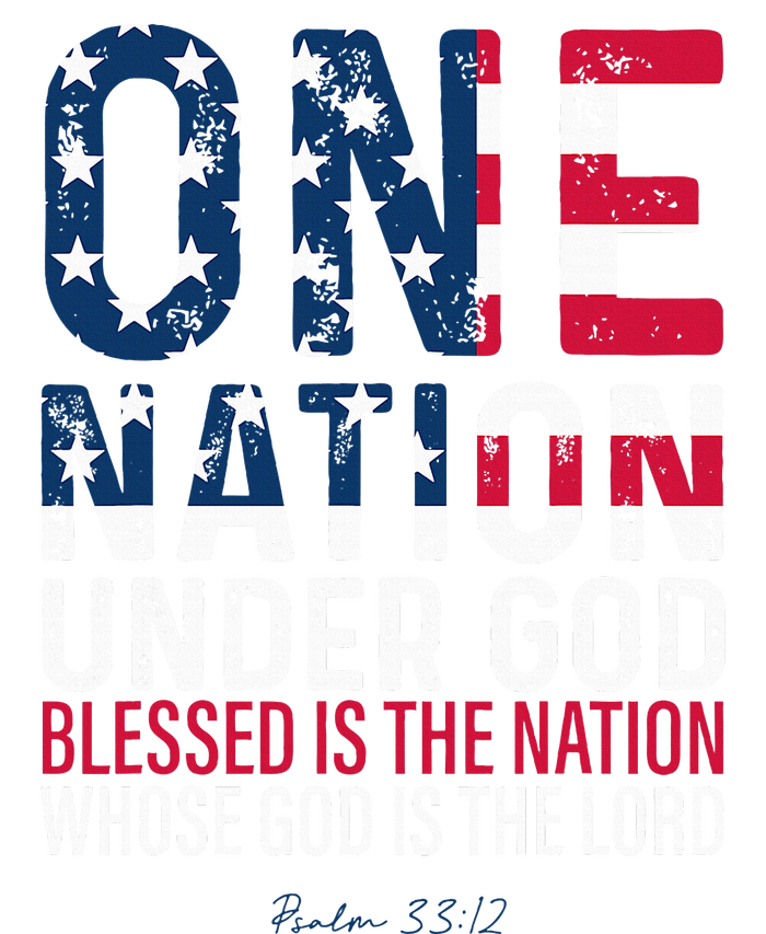 One Nation Under God Blessed Is The Nation Whose God Vintage Drawstring Bag