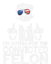 Trump 2024 Convicted Felon IM Voting Convicted Felon 2024 Women's Tri-Blend 3/4-Sleeve Raglan Shirt