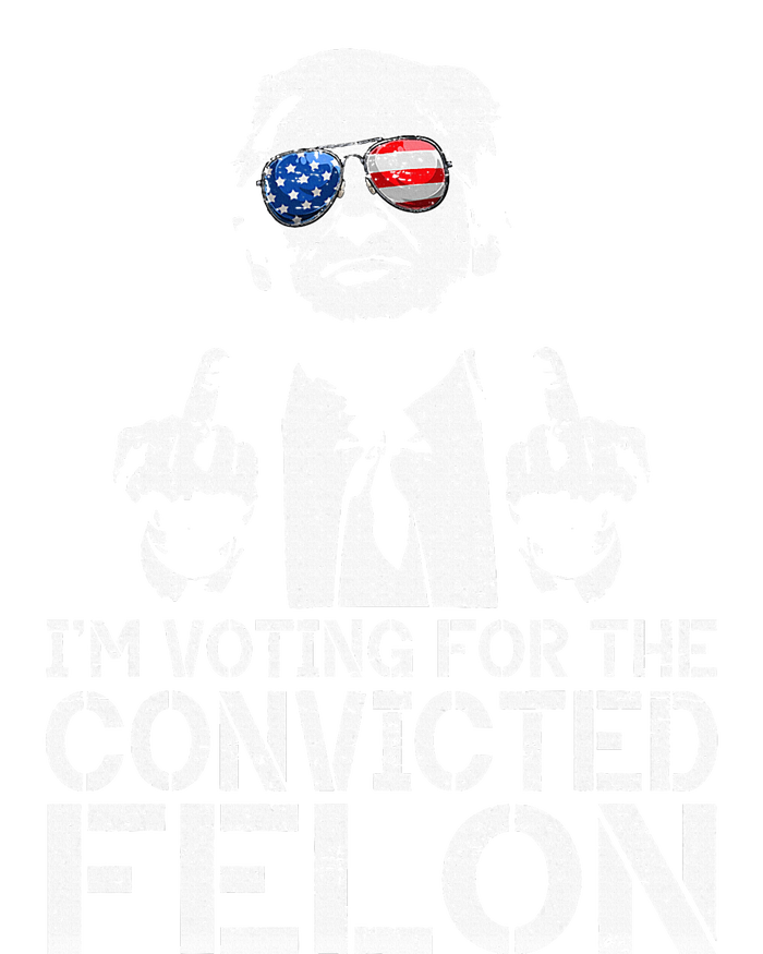 Trump 2024 Convicted Felon IM Voting Convicted Felon 2024 Women's Tri-Blend 3/4-Sleeve Raglan Shirt