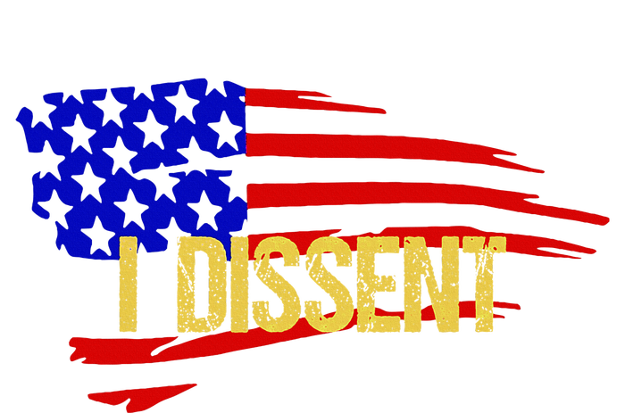 Patriotic I Dissent Vote Democracy Distressed Design Women's Fleece Hoodie