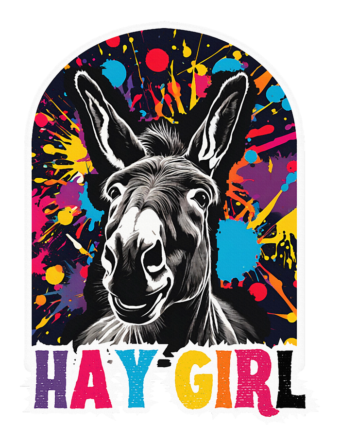 Hay Girl Hay Donkey Laughing Donkey Country Farm Long Sleeve Shirt