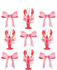 Pink Bow Cute Coquette Crawfish Clean Girl Aesthetic T-Shirt