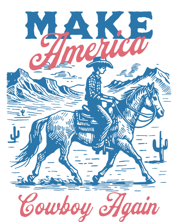 Make America Western Cowboy Again Retro T-Shirt