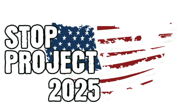 Stop Project 2025 American Flag T-Shirt