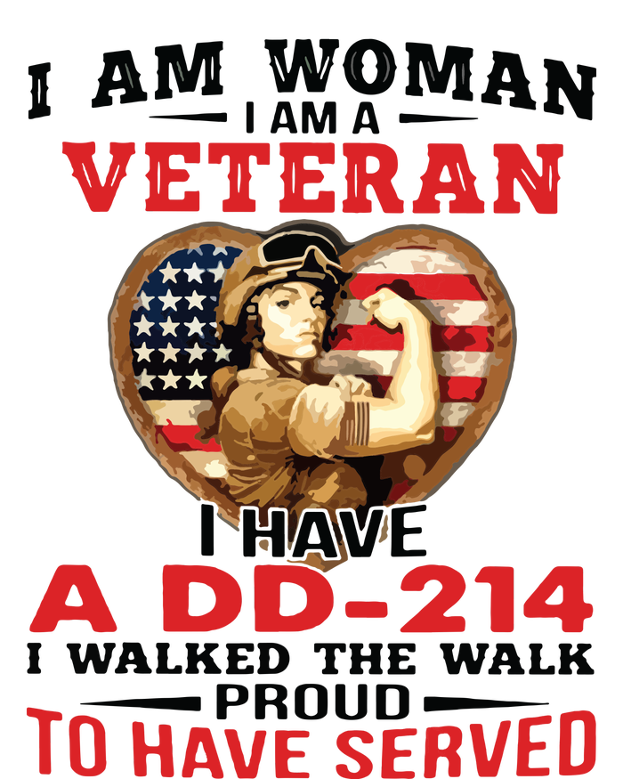 I Am Woman Veteran I Have A đ 214 I Walked The Walk To Have Served Tank Top