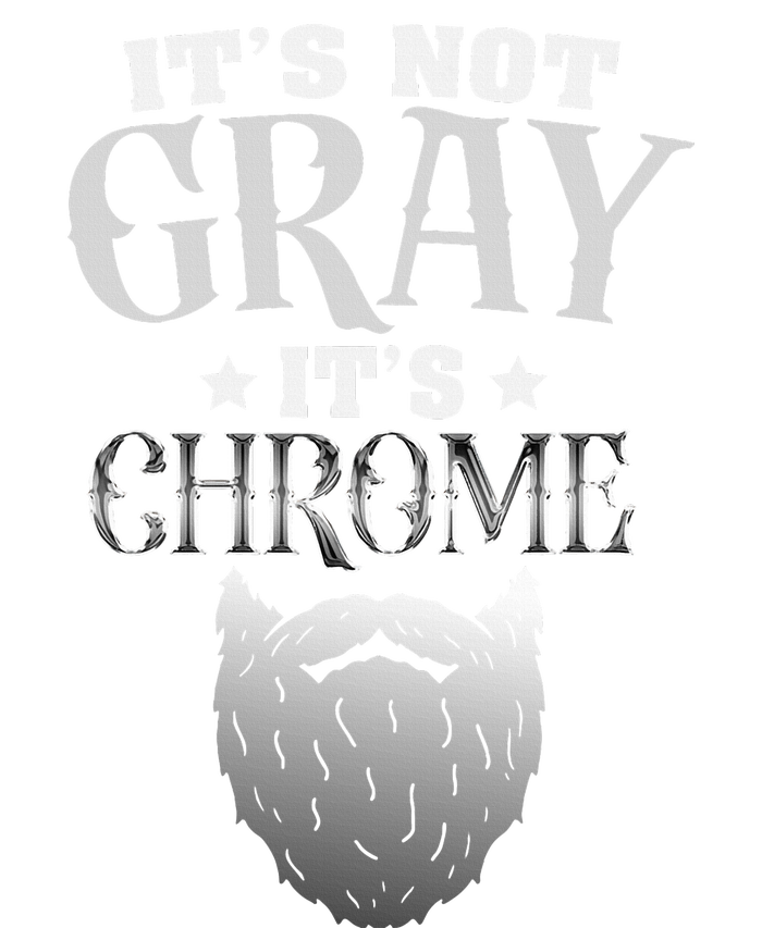 Bearded Man ItS Not Gray ItS Chrome Funny Beard Kids Long Sleeve Shirt