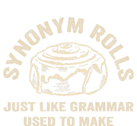 Funny Synonym Rolls Joke Cinnamon Rolls Grammar Pun Teacher Flat Bill Trucker Hat