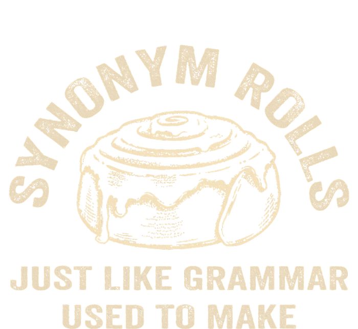 Funny Synonym Rolls Joke Cinnamon Rolls Grammar Pun Teacher Flat Bill Trucker Hat