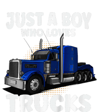 Semi Truck Just A Who Loves Trucks Cool Truck T-Shirt