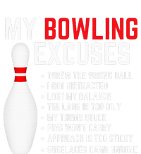 My Bowling Excuses Bowler Funny Bowling Short Acrylic Beanie